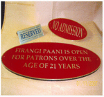Brass Etched Labels/ Dials